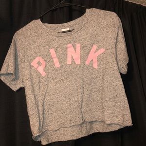 PINK Cropped Tee